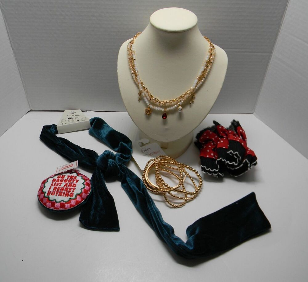 Gift Set for Girls Teens Women Jewelry Hair Accessories Necklace Bracelet NWT
